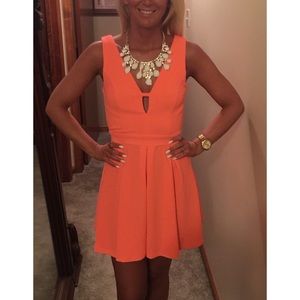 NWT Charlotte Rouse Coral Strappy Dress